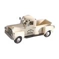 thumbnail image 2 of Escultura de modelo de coche, juguete de modelo de coche, centro de mesa, manualidades, estatua de camioneta. Blanco, 2 of 9