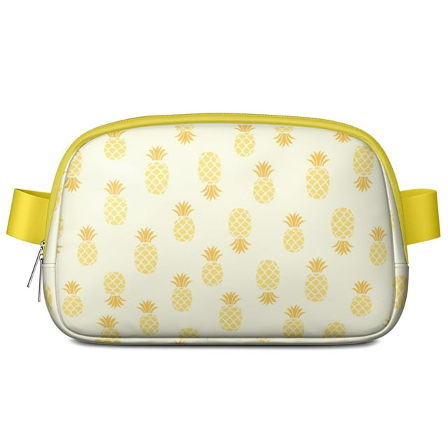 Sac Banane Imperméable Ananas avec Confettis Imprimé Fruit, Festif pour Célébrations d'Été