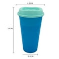 thumbnail image 7 of Cheers.US 500ml Hot Color Changing Cups, Travel Tumbler with Straw and Lid, BPA Free Plastic Acrylic Cup, Reusable Daily Water Tumblers, Portable Party Coffee Tea Cup, Magic Pastel Cup, 7 of 7