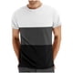 thumbnail image 1 of pstuiky camisetas de hombre, Camiseta y blusa informales de cuello redondo con parches para hombre, para fitness, deportes, pantalones cortos y mangas camisas casuales para hombre l, 1 of 4