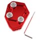 thumbnail image 4 of Almohadilla de soporte lateral de pie shamjiam para motocicleta 2010-2015 rojo, 4 of 7