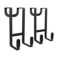 thumbnail image 2 of 2 Packs Over The Door Hooks, No Drill Wall Hooks for Hanging Coat, Towel, Bag in Bathroom, Closet, 2 of 5