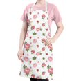 thumbnail image 5 of Pioneer Flower Floral Print Pattern Apron for Women and Men, Cotton Linen Waterproof with Pockets, Adjustable, 33x27 Inch for Kitchen, Gardening, BBQ, Salon, 5 of 6