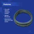 thumbnail image 4 of EvertechPRO 4986ER0004F Gasket Replacement for LG Washer 1377588 4986ER0004K 4986ER0004N AH3524977, 4 of 5