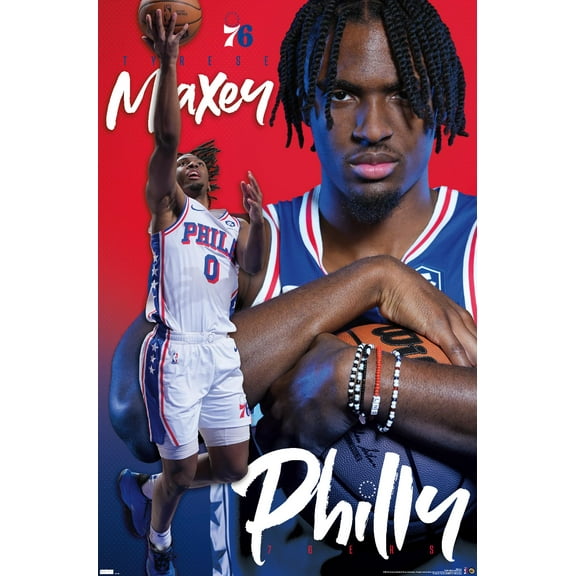 NBA Philadelphia 76ers - Tyrese Maxey 24 Wall Poster, 22.375" x 34"