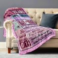 thumbnail image 2 of LHSHID 12 Year Old Girl Birthday Gifts 12th Birthday Decorations for Girls 12th Birthday Gifts for Girls 12 Year Old Gift Ideas for Daughter Sister Bestie Flannel Throw Blanket Pink 50"x60", 2 of 7