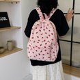 thumbnail image 4 of Corduroy Strawberry Backpack Students Bag For Women(Pink), 4 of 9