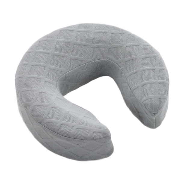 Almohada boca abajo, ergonómica, portátil, cómoda para dormir boca abajo. Gris claro
