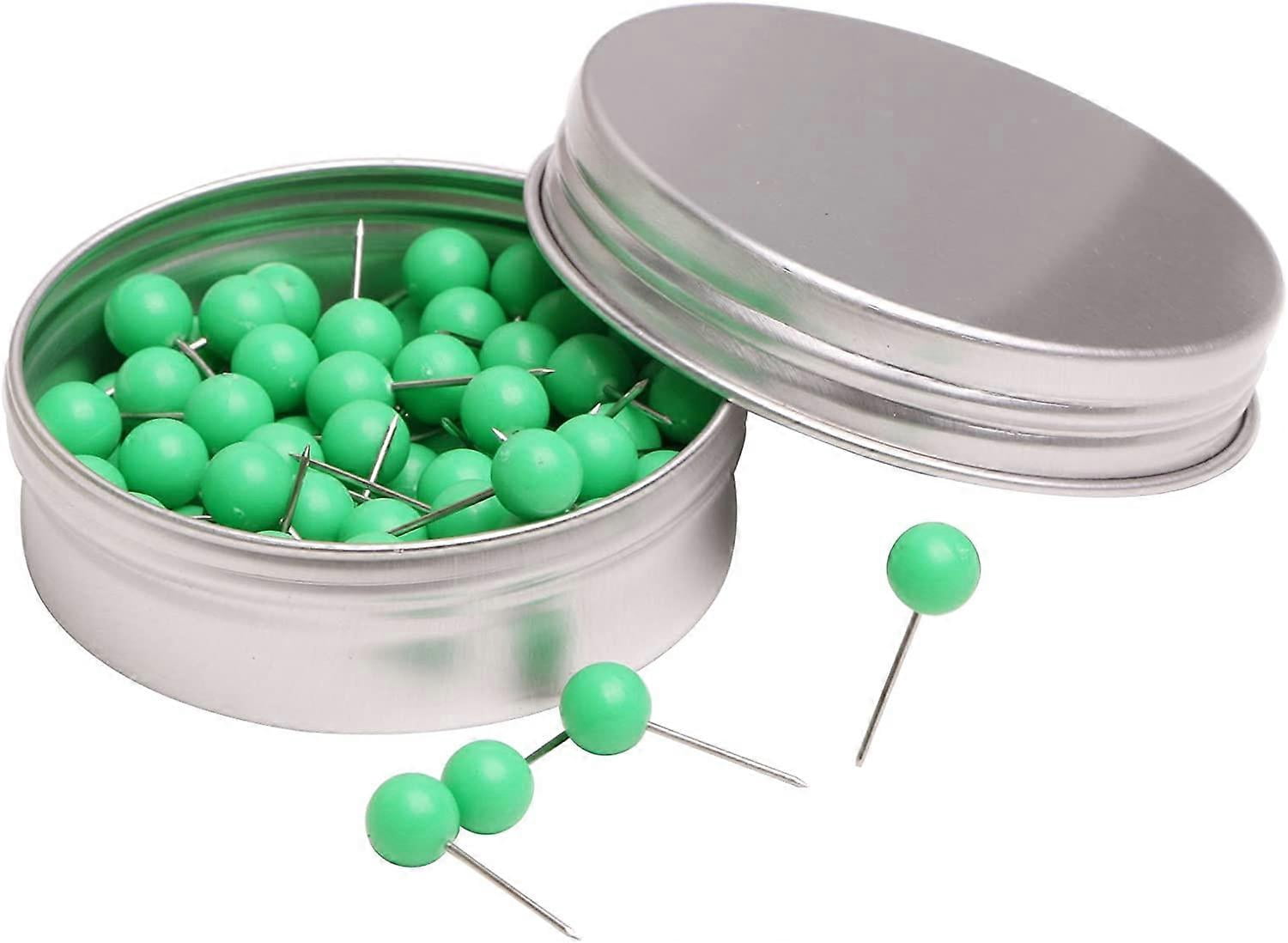 100PCS 1/4 Inch Small Round Head Map Tacks Pins for Home Office ...