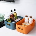 thumbnail image 4 of Caja de almacenamiento de artículos diversos de estilo japonés, caja de plástico para escritorio, caja de acabado cosmético, caja de almacenamiento de cocina, cesta de almacenamiento de, 4 of 5