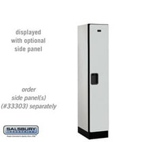 SalsburyIndustries 31158GRY Single Tier 1 Wide 5 ft. X 18 in. Designer Wood Locker - Gray