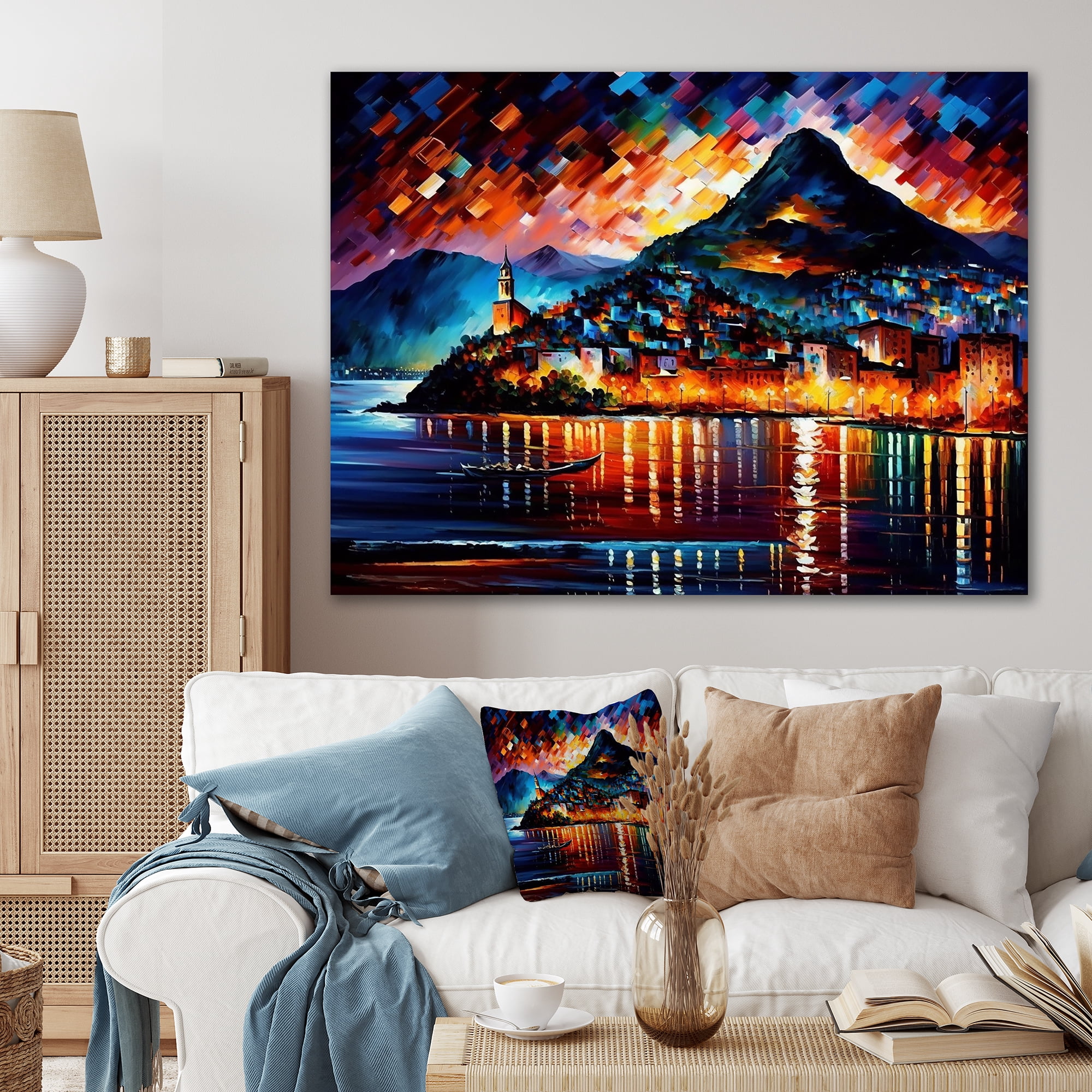Designart Colorful City Of Rio Canvas Wall Art