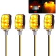 thumbnail image 1 of 4 Uds Mini E-Marked 6LEDs luz de señal de giro Universal impermeable ámbar luz M6 para motocicleta bicicleta Scooter Quad Cruiser Kuyhfg Bienvenido a Kuyhfg, 1 of 5