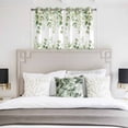 thumbnail image 3 of Spring Eucalyptus Leaves Kitchen Curtains Window Panels, Green Summer Botanical Insulated Window Treatment Curtain, Grommet Curtains for Bedroom/Living Room/Bathroom, 2 Piece 42"Wx45"L, 3 of 8