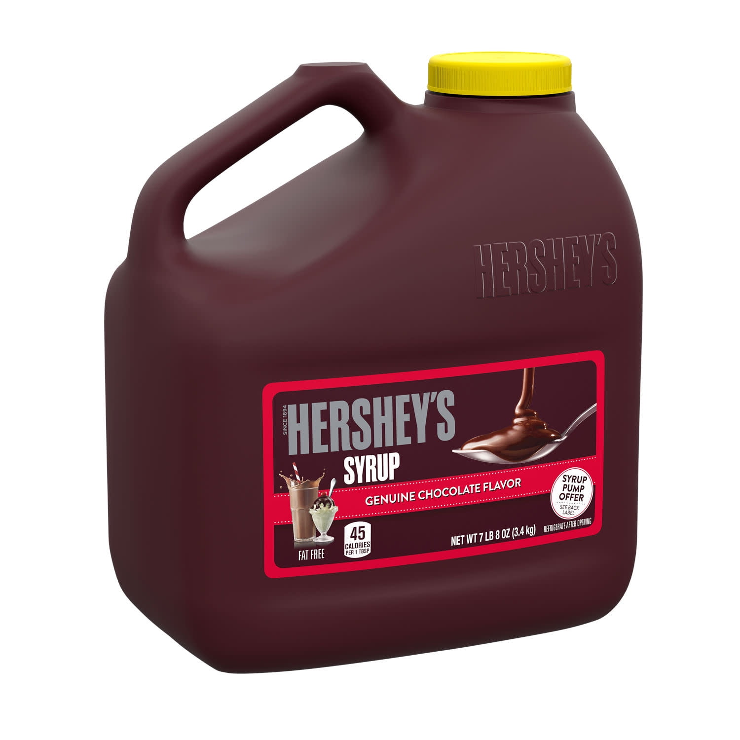 Hershey's Chocolate Flavored Syrup, Bulk Jug 7 lb 8 oz