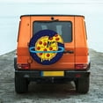 thumbnail image 6 of Honeii PLANETA EN FORMA DE PIZZA Print Tire Covers, Waterproof Anti-UV Sun Snow Rain Tire Covers for Trailers, RV, Camper, SUV, Truck-16 inch, 6 of 6