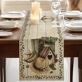 thumbnail image 3 of Table Runners 70 Inches Long Dress Scarves, Vintage Farmhouse Farmhouse Coffee/Dining/Kitchen Table Decor, Holiday Table Runner, Retro Country Boots Flowers Leaf Wooden Plank 13x70 Inch, 3 of 9