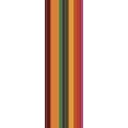 thumbnail image 2 of Grayscale 10x24 Gold Ornate Wood Framed with Double Matting Museum Art Print Titled - Stripe Totem IX, 2 of 4