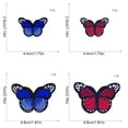 thumbnail image 2 of Insignias de mariposa Moyic 24 Uds. parche bordado para ropa apliques para planchar, 2 of 6