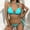 Blue, variant on Babysbule Swimsuits for Women Women Fashion Bikini With Chest Pad Without Steel Support Strap Split Swimsuit Beach Three-piece Suit