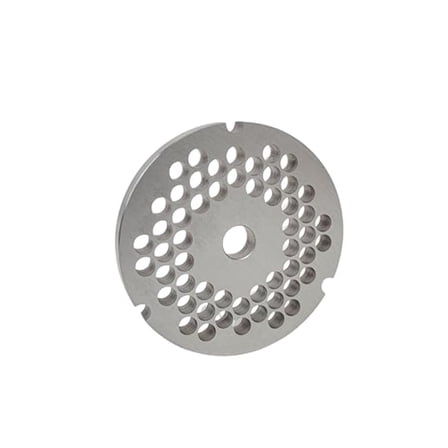 Hobart #22 Grinder Plate 1/4 Inch - Chili Grinder Replacement - Biro, Berkel, Globe - Stainless Steel Meat Grinder Accessories