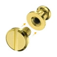 thumbnail image 4 of Uxcell Solid Brass Round Head Stud Screw Rivets Gold Tone 6mm, 4 of 5