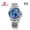 White shell (blue ring) blue surface white band, variant on New men's watch, water-resistant, versatile alloy quartz watch, men's wristwatch, business fashion trendy watch for men