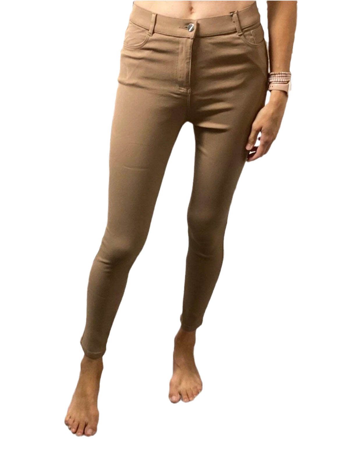 Women's Comfort Stretchy Slim Skinny High Rise Khaki Pants