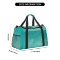 thumbnail image 3 of Disketp Teal Turquoise1 Bolsa de Viaje Tipo Duffle, Bolso de Mano para Fin de Semana para Mujer, Bolsa de Gimnasio Ligera para Hombre, Esencial para Viajes, 3 of 7