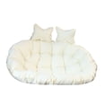 thumbnail image 4 of Cojín para silla colgante, grande, grueso, lavable, suave, para hamaca Blanco, 4 of 9