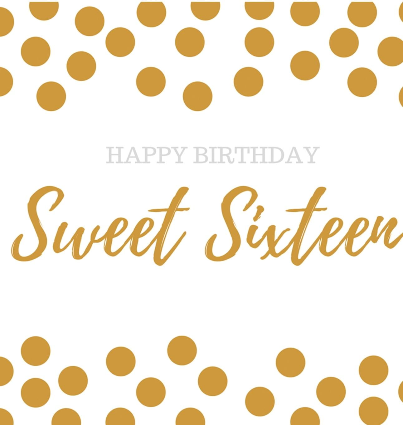Happy Birthday 16. Booklet Sweets. Sweet book