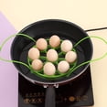 thumbnail image 2 of Multi-functional Kitchen Silicone 9 Hole Round Shape Steamed Egg Rack Holder Boiled Egg Stand, 2 of 8