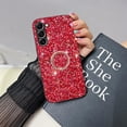 thumbnail image 2 of Bling Glitter Case for Samsung Galaxy S23+ Plus for Women Girls,Cute Sparkle Soft TPU Cover with Ring Kickstand Phone Case for Samsung Galaxy S23 Plus CZ-Red, 2 of 8