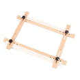thumbnail image 1 of Quilting Needlepoint Stretcher Frame Rectangular 70x50cm Adjustable Needlepoint Embroidery Tapestry Scroll Frame, 1 of 7