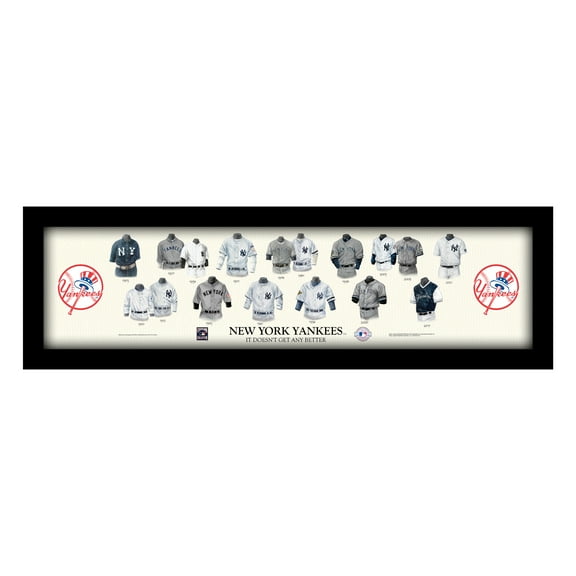New York Yankees Cooperstown Collection Framed Uniform Heritage Art Print