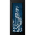 thumbnail image 2 of Wild Apple Portfolio 7x14 Black Modern Framed Museum Art Print Titled - Times Square Postcard Blueprint Panel, 2 of 5