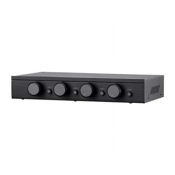 Monoprice SSVC-4.1 Single Input 4-Channel Speaker Selector With Volume Control, Impedance Protection, Individual Zone On/Off Buttons