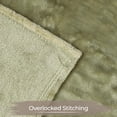 thumbnail image 5 of BNM Solid Fleece Plush Fluffy Blanket, Throw, Sage, 5 of 6