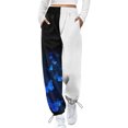 thumbnail image 1 of Pantalones de chándal para mujer Pantalones de salón de ajuste holgado con bolsillos Pantalones de cintura alta Fridja  hfkajh101866, 1 of 6