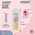 thumbnail image 3 of Miyuki Delica Seed Beads – Size 11/0 (1.6 mm), DB0204, Opaque White, 7.2 g, Approx. 1440 Beads, 3 of 7