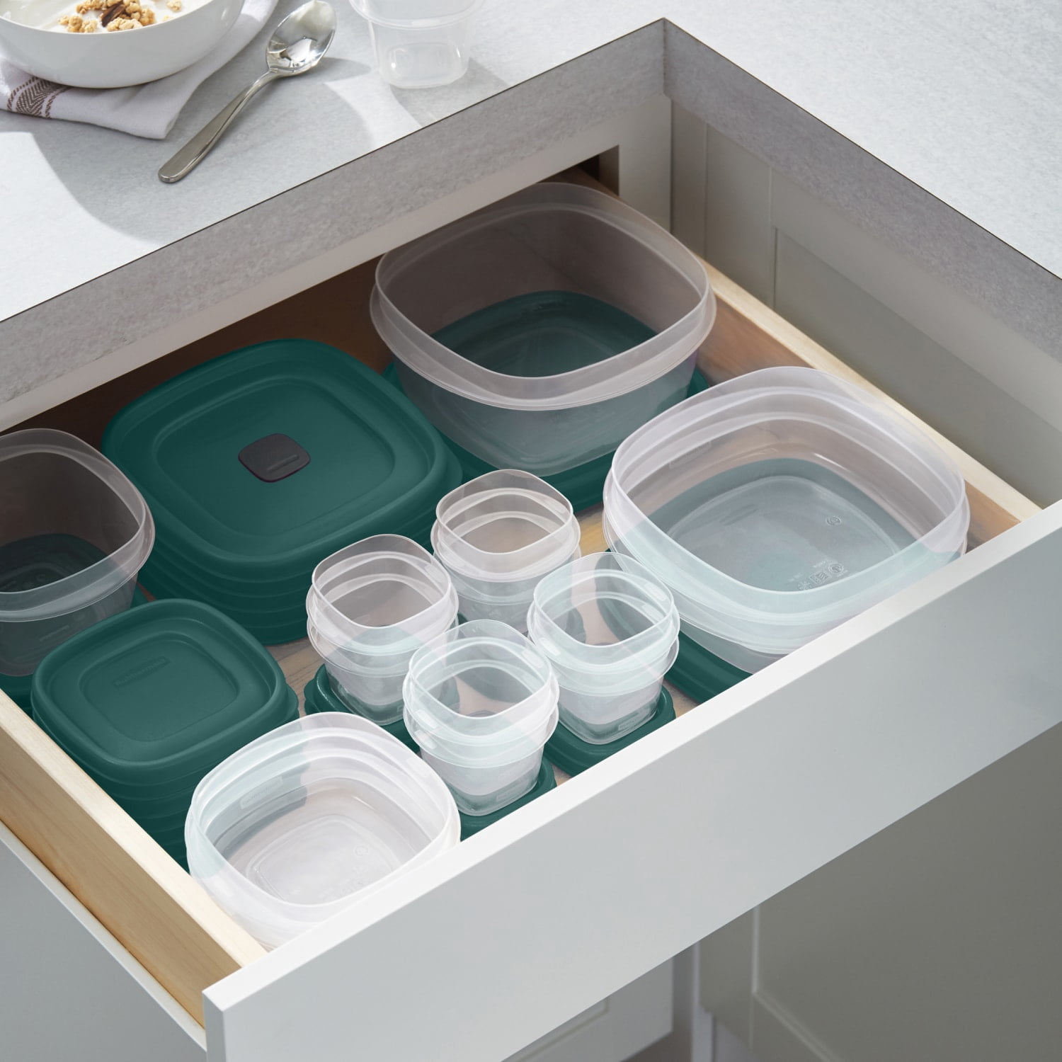 Rubbermaid EasyFindLids 26pc Set with Vents, Blue Spruce