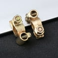 thumbnail image 4 of LOVEVER 2pcs Car Battery Terminal Auto Terminal End Battery Terminal Clamp Connector Golden, 4 of 8