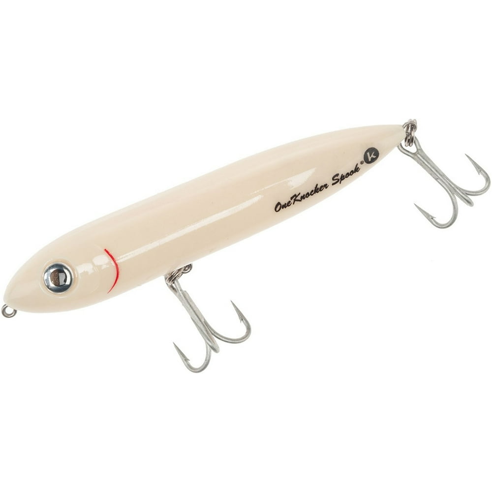 Heddon One Knocker Spook 3/4 oz Saltwater Fishing Lure Bone Walmart