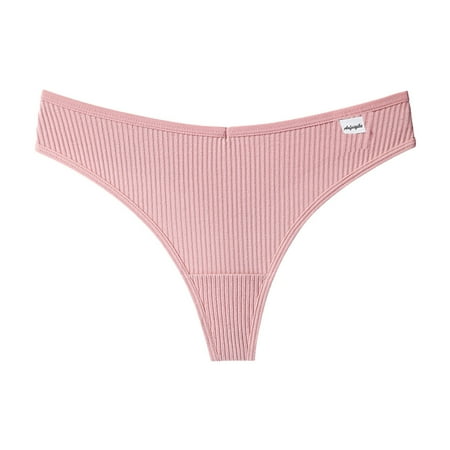 

kakina CMSX Womens Underwear 3PCS Women s Thong G-String Cotton Thongs Women s Panties Sexy V Waist Female Underpants Pantys Lingerie Pink L