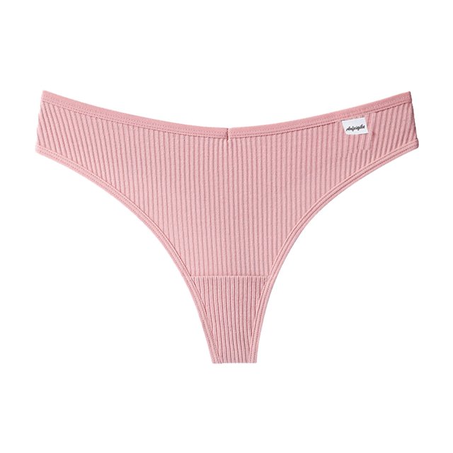 Tanga de algodón para mujer, 3 uds., tangas, bragas sexis con cintura en V, ropa interior femenina, lencería Fridja nalpqowj15057