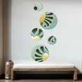 thumbnail image 3 of Designart "Contemporary Pastel Gold Radiating Heart III" Romantic Abstract Metal Wall Art Set of 5 Piece, 3 of 5