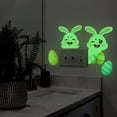 thumbnail image 5 of SLYNSHome Easter Luminous Sticker Wall Decoration,Cute Bunny Eggs Wall Paper Rabbit Sticker Glow in Dark Decals for Spring Home Office School Party Door Window Decoration, 5 of 9