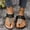Black, variant on Sandals for Women Clearance, Xunlbb Women's Fashion Casual Summer New Style Solid Color Fish Mouth Wedge Heel Fashionable Bright Diamond Flower Line Beach Flip Flops Sandals(Black,Size:36)