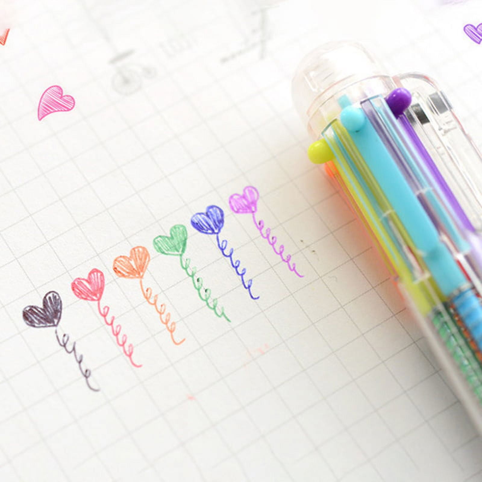 XINDI 6 Refills Colors Cute Kawaii Multicolor Pens Multifunction