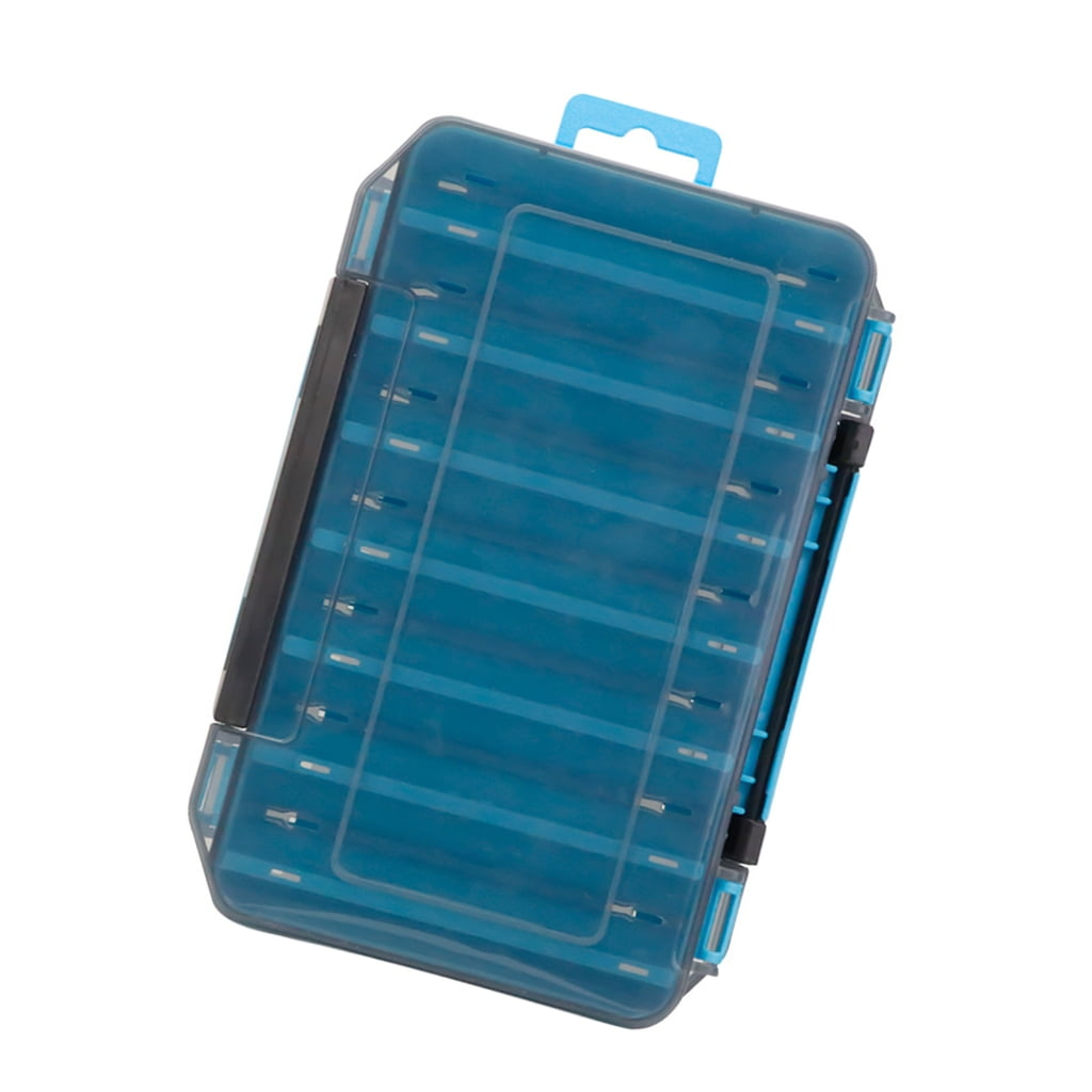 Transparent Duals Compartment Fishing Tackle Box Practical PP Outdoor Use Case